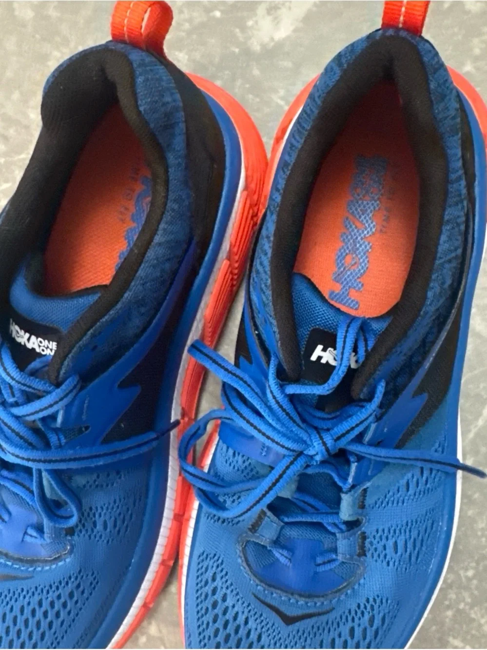 Hoka Gaviota 2 Men's Running Shoes - Blue/Black/Orange